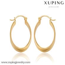 27486- Xuping Clip de pendiente chapado en oro personalizado en